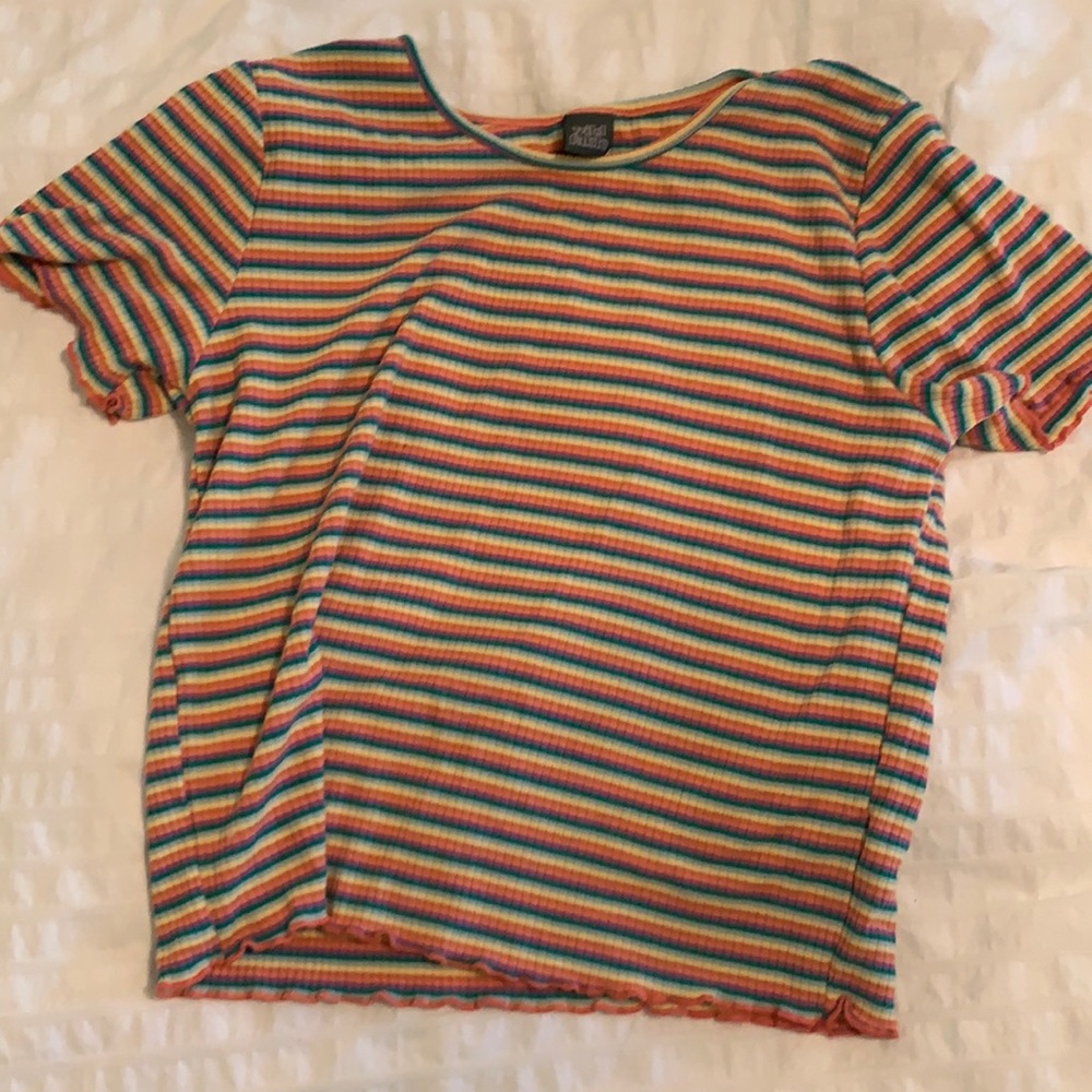 Wild Fable crop rainbow t shirt